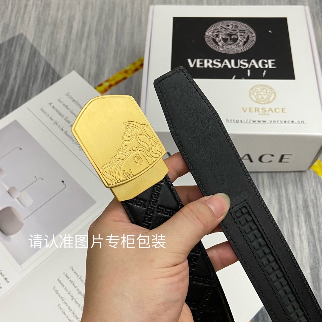 品牌美人头范思哲原单皮带腰带单面使用