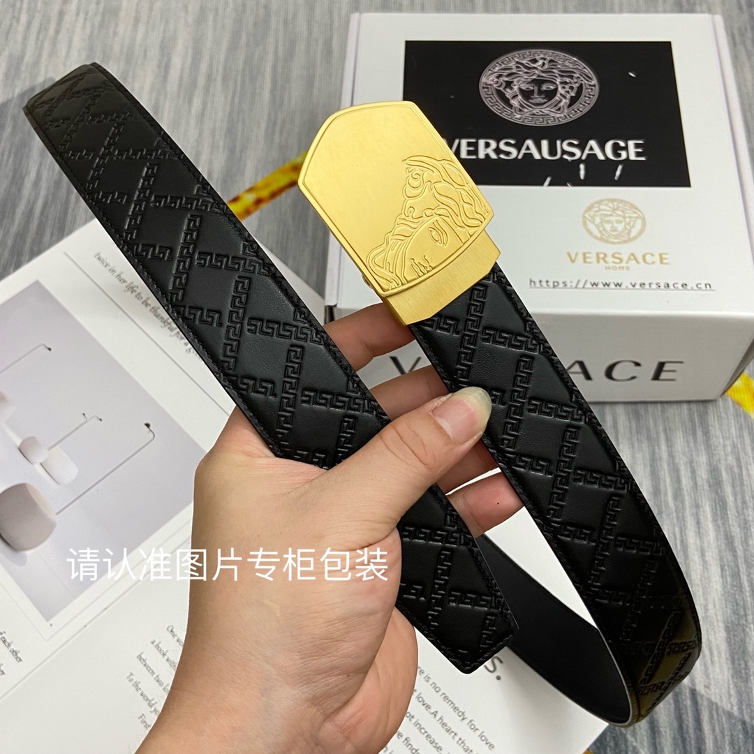 品牌美人头范思哲原单皮带腰带单面使用
