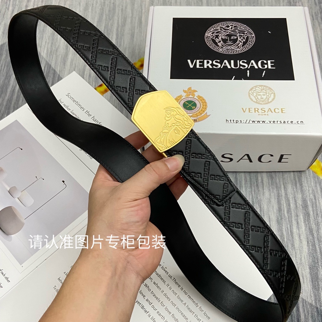 品牌美人头范思哲原单皮带腰带单面使用