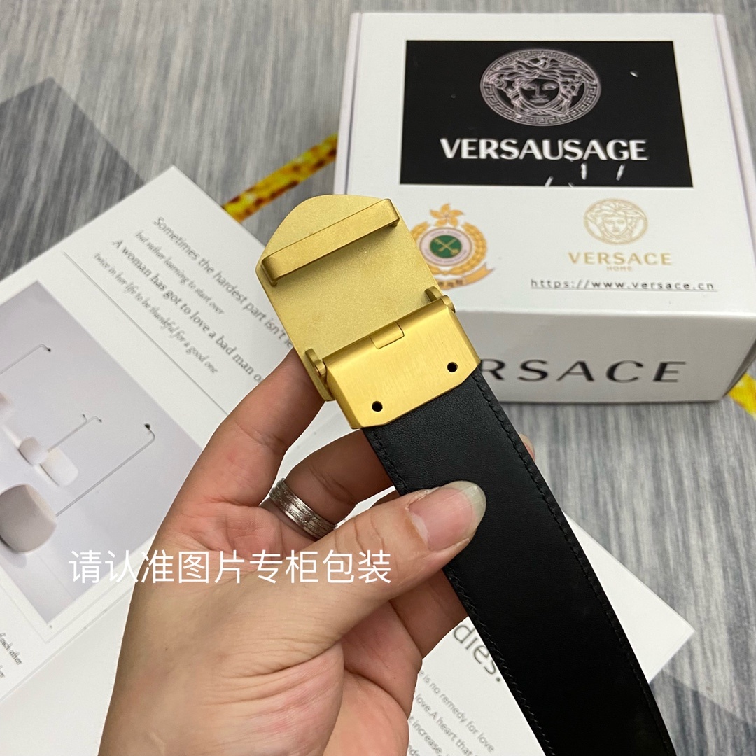 品牌美人头范思哲原单皮带腰带单面使用