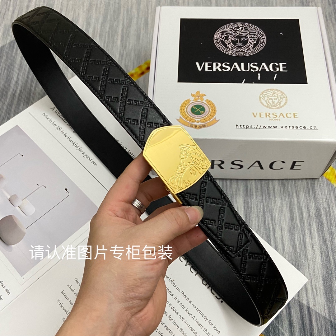 品牌美人头范思哲原单皮带腰带单面使用