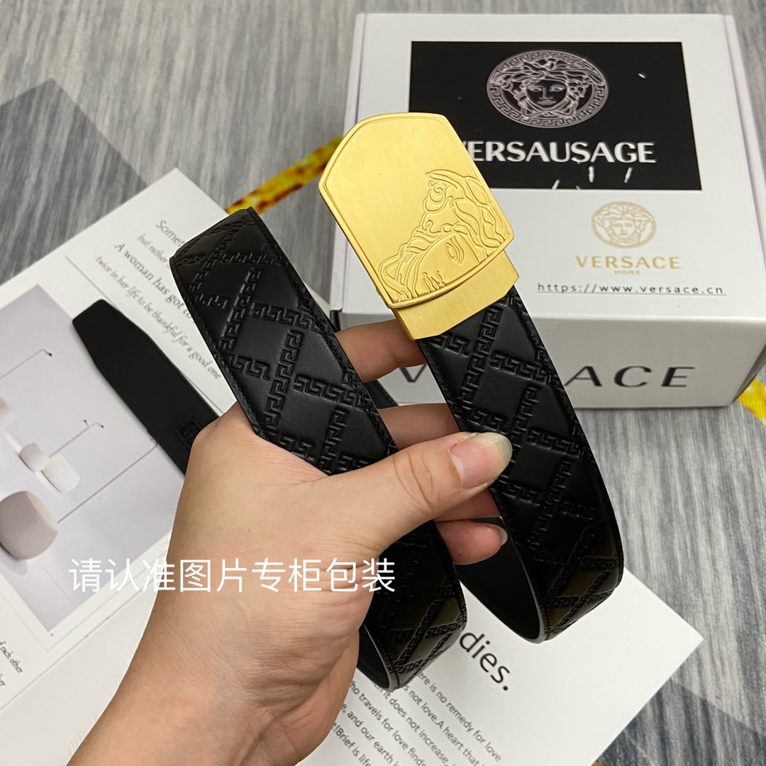 品牌美人头范思哲原单皮带腰带单面使用
