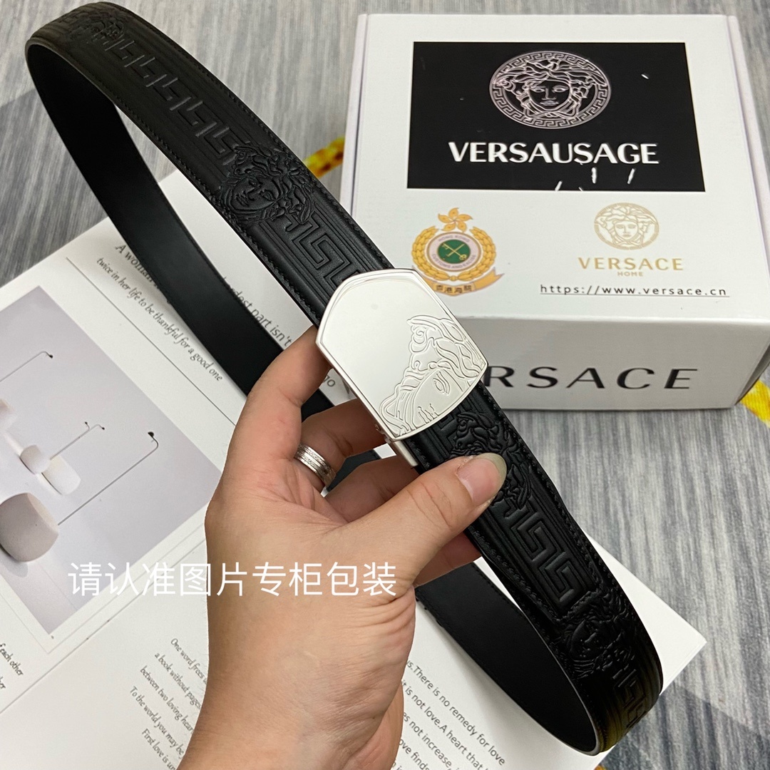 品牌美人头范思哲原单皮带腰带单面使用
