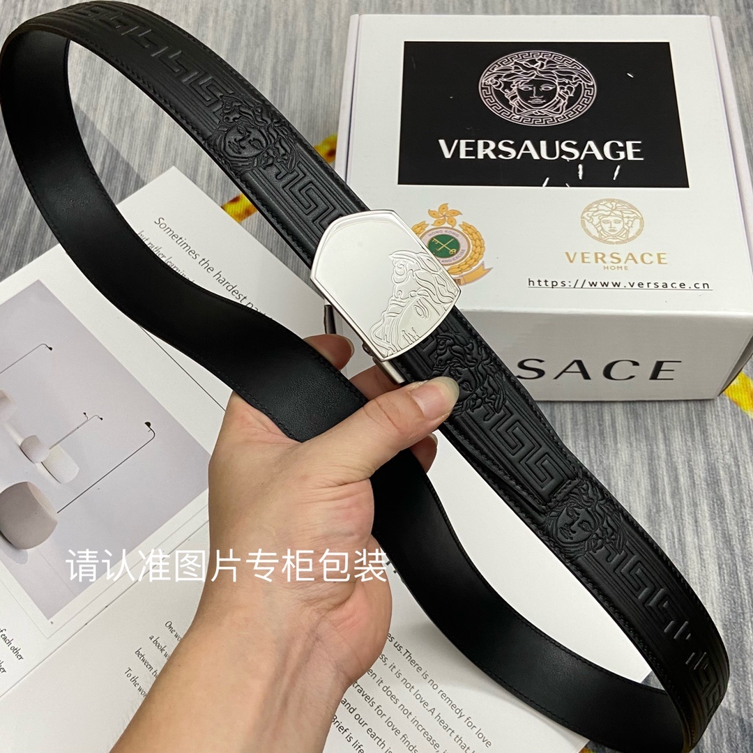 品牌美人头范思哲原单皮带腰带单面使用
