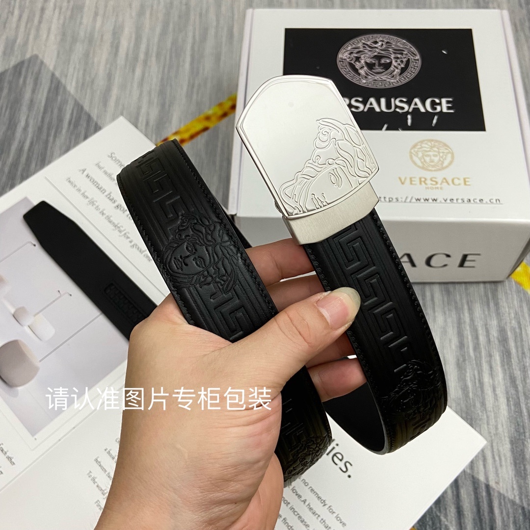 品牌美人头范思哲原单皮带腰带单面使用