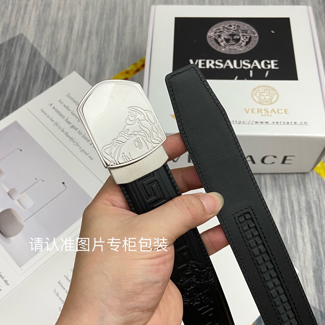 品牌美人头范思哲原单皮带腰带单面使用