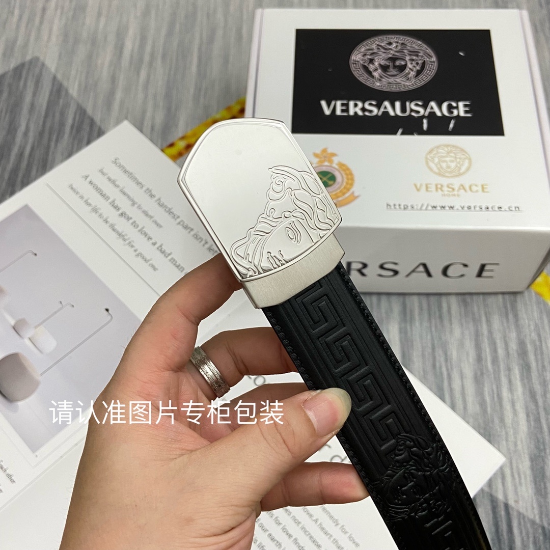 品牌美人头范思哲原单皮带腰带单面使用