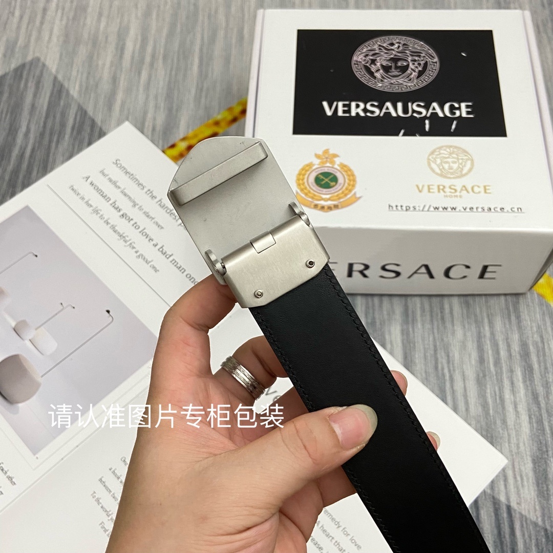 品牌美人头范思哲原单皮带腰带单面使用