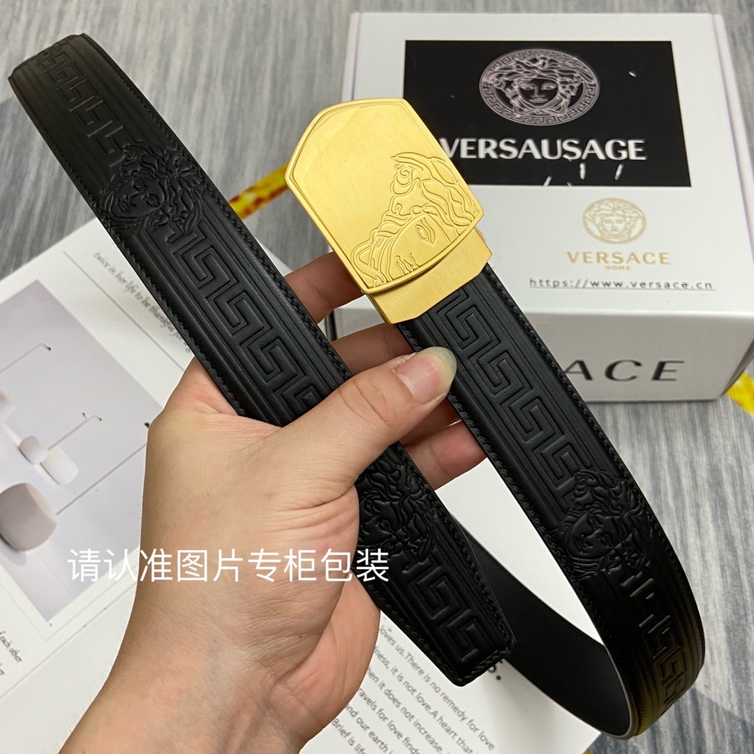 品牌美人头范思哲原单皮带腰带单面使用