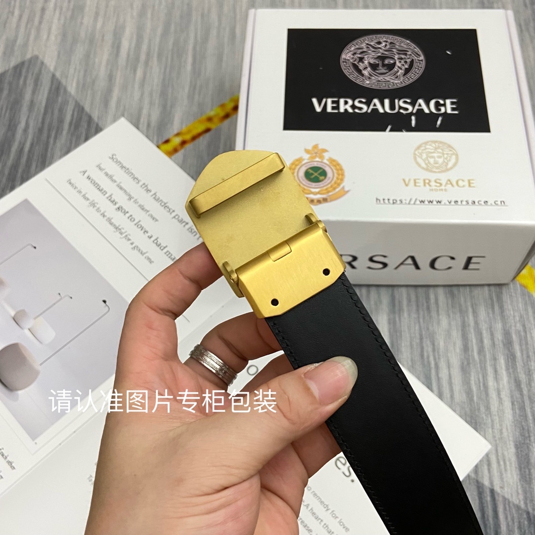 品牌美人头范思哲原单皮带腰带单面使用