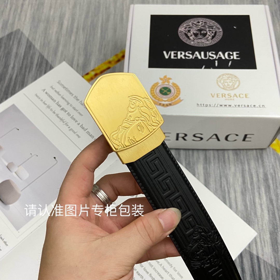 品牌美人头范思哲原单皮带腰带单面使用