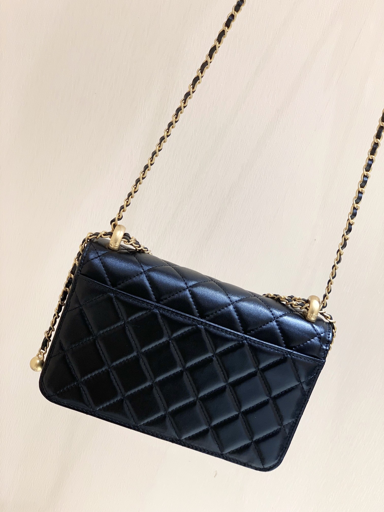 Chanel 2021早秋高级手工坊系列小金珠系列发财包 AP2289黑色