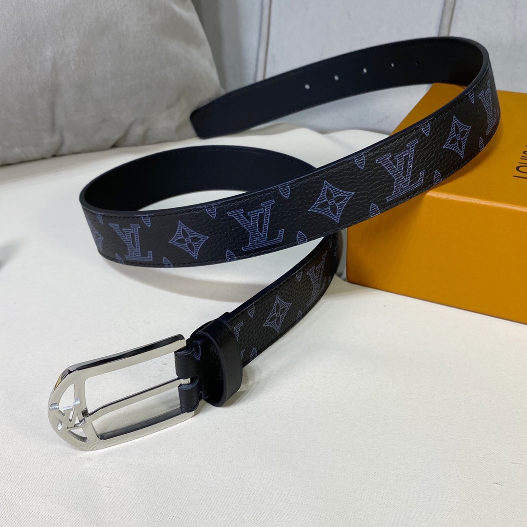 Louis Vuitton Belts Calfskin Cowhide