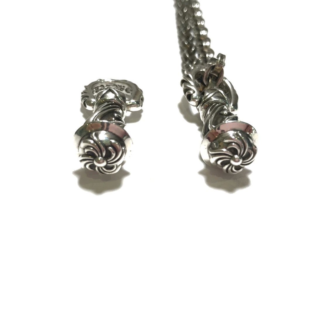 Chrome Hearts 新品上架𝗖𝗵𝗿𝗼𝗺𝗲 𝗛𝗲𝗮𝗿𝘁𝘀 克罗心十字螺纹杵项链