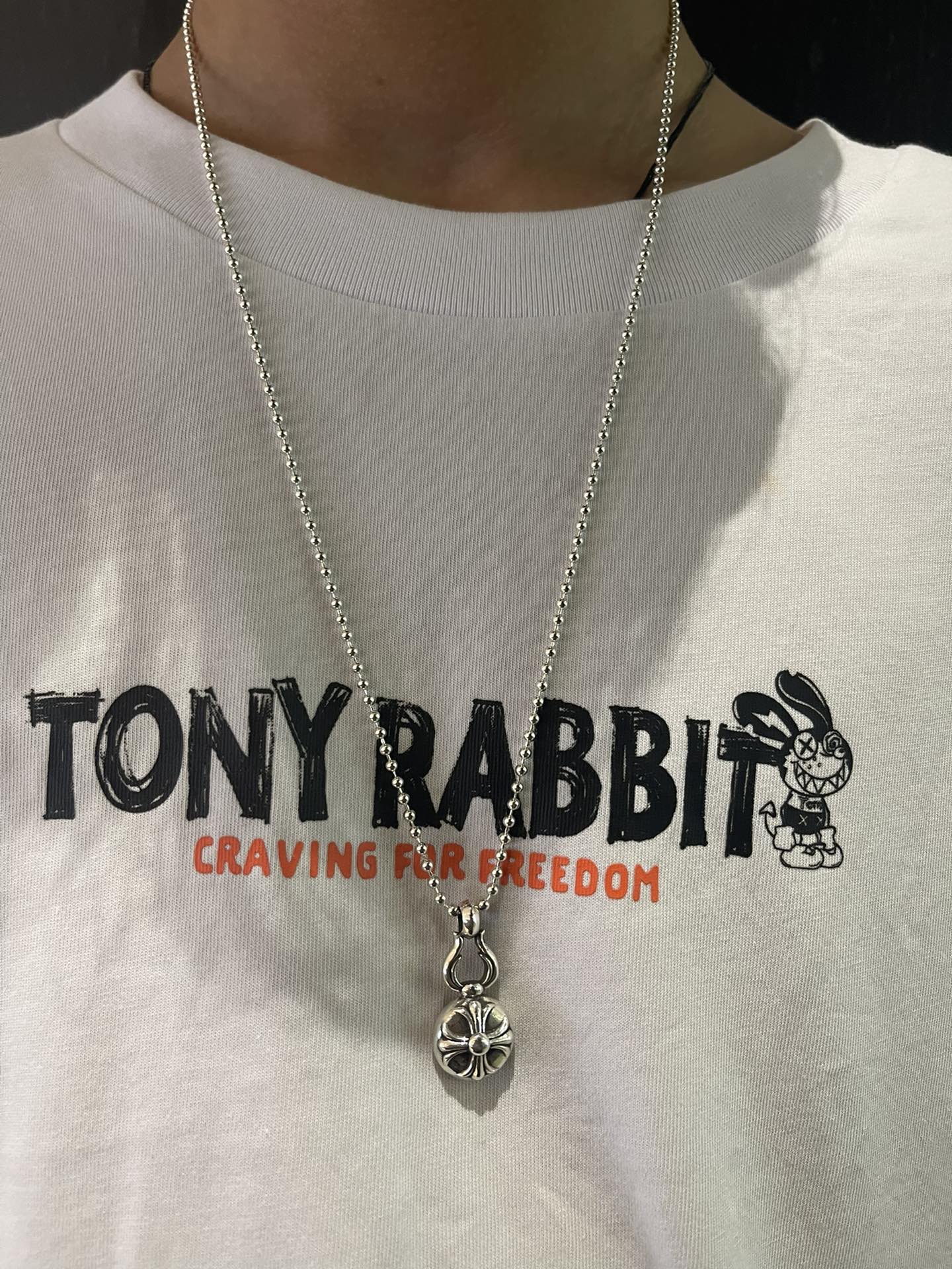 Chrome Hearts 新品上架𝐂𝐡𝐫𝐨𝐦𝐞 𝐡𝐞𝐚𝐫𝐭𝐬 克罗心小号十字马蹄葫芦项链