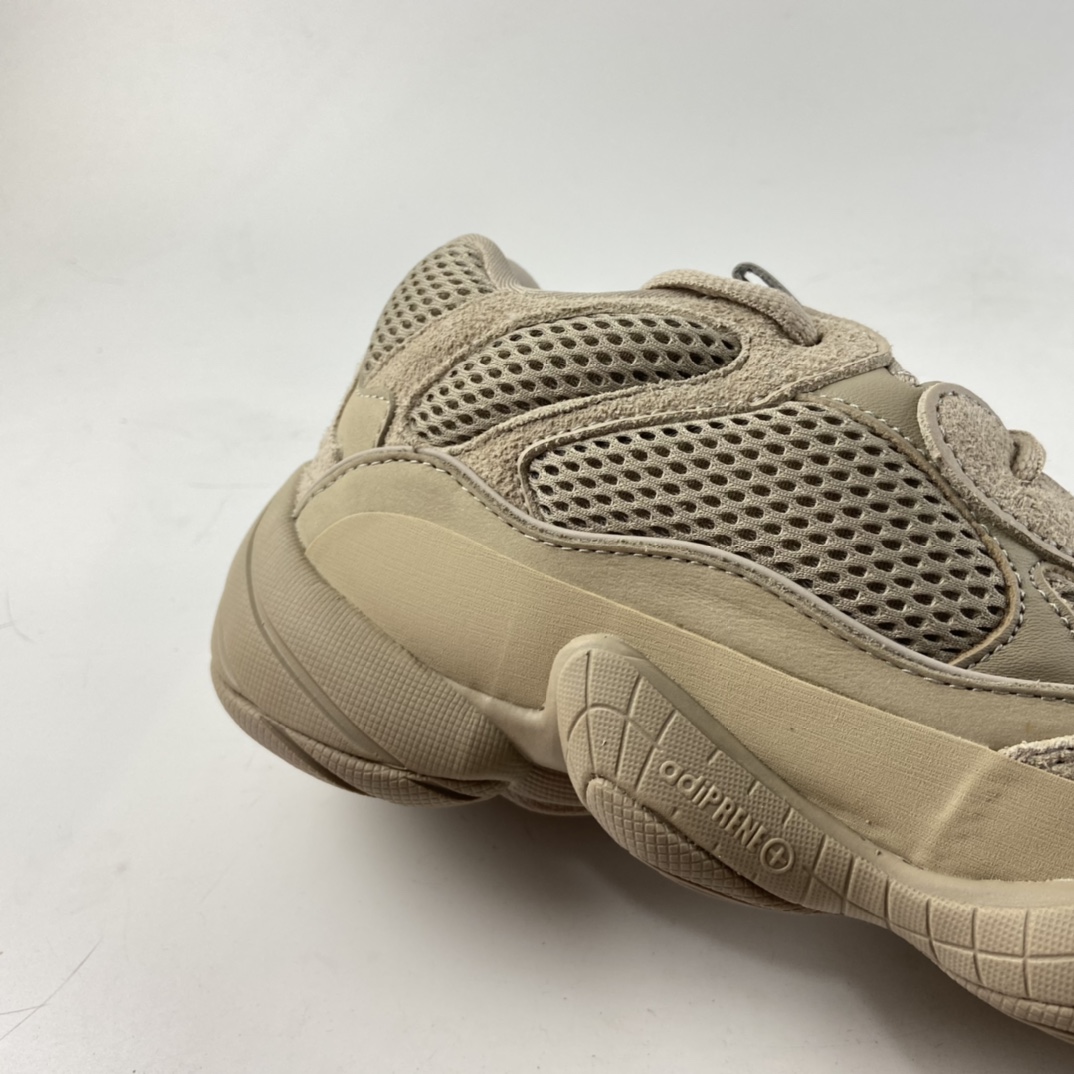 P300  联乘侃爷KANYE WEST x adidas Yeezy 500”Taupe Light”复古姥爹风厚底休闲运动慢跑鞋“灰褐色”GX3605