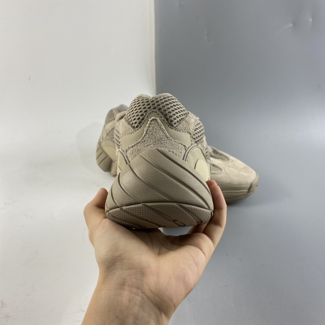 P300  联乘侃爷KANYE WEST x adidas Yeezy 500”Taupe Light”复古姥爹风厚底休闲运动慢跑鞋“灰褐色”GX3605