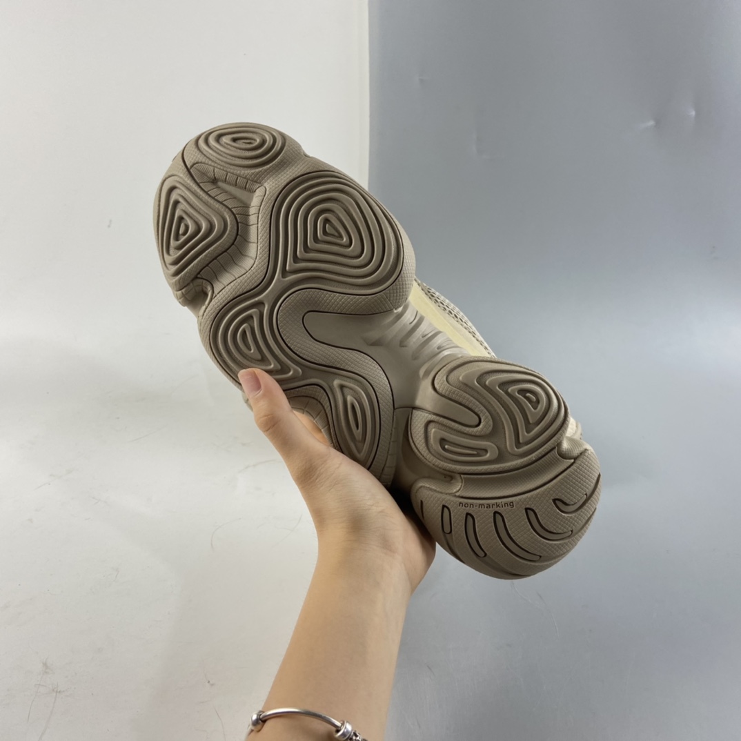 P300  联乘侃爷KANYE WEST x adidas Yeezy 500”Taupe Light”复古姥爹风厚底休闲运动慢跑鞋“灰褐色”GX3605
