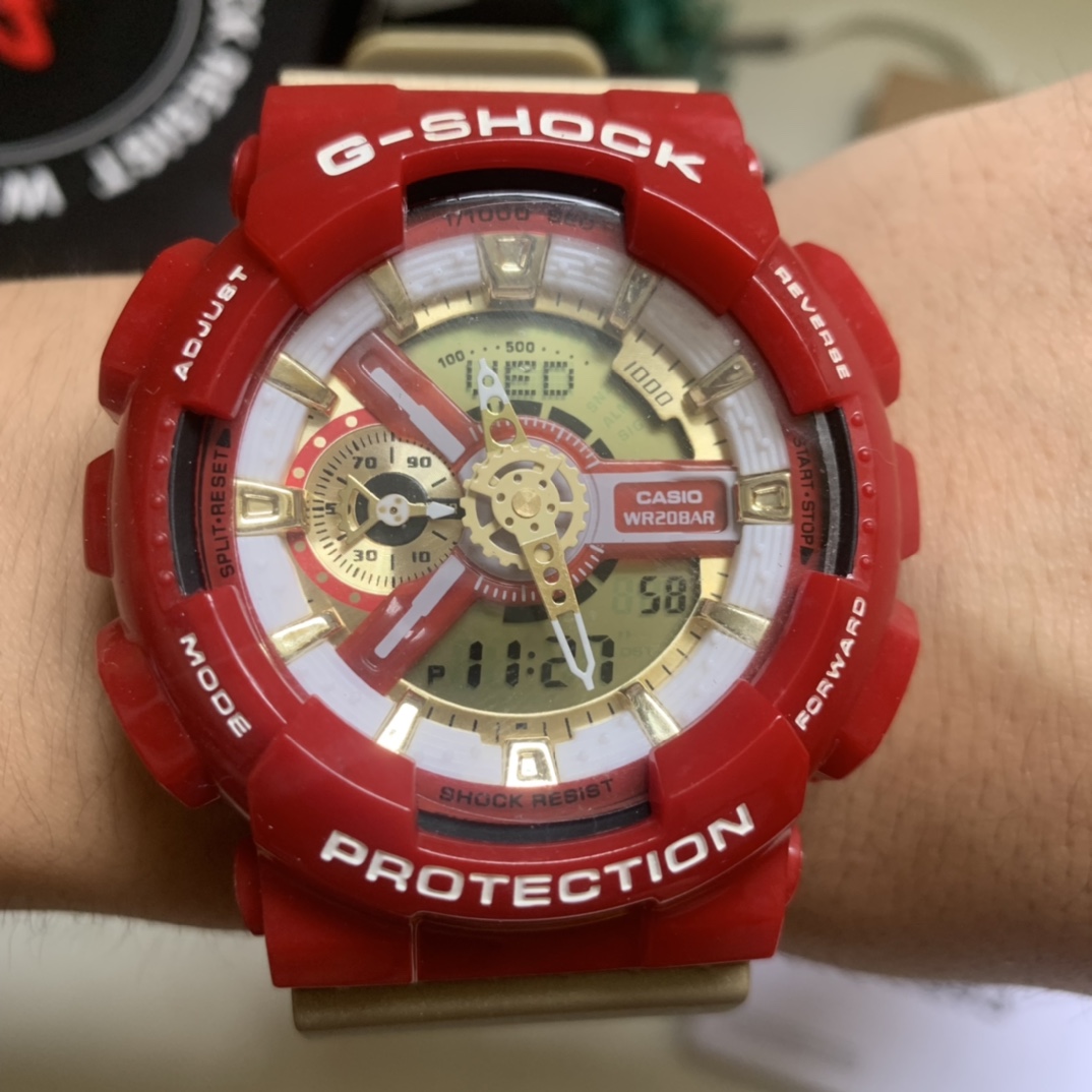 Casio envío incluido serie ga-110 fotos reales del viejo Iron Man