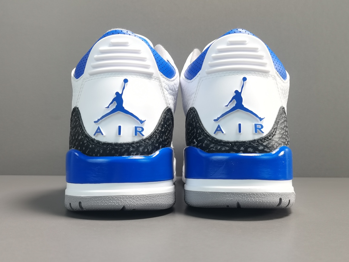 ，渠道优势，支持代发！
【纯原：AJ3】赛车蓝 Air Jordan 3  ＂Racer Blue＂  
