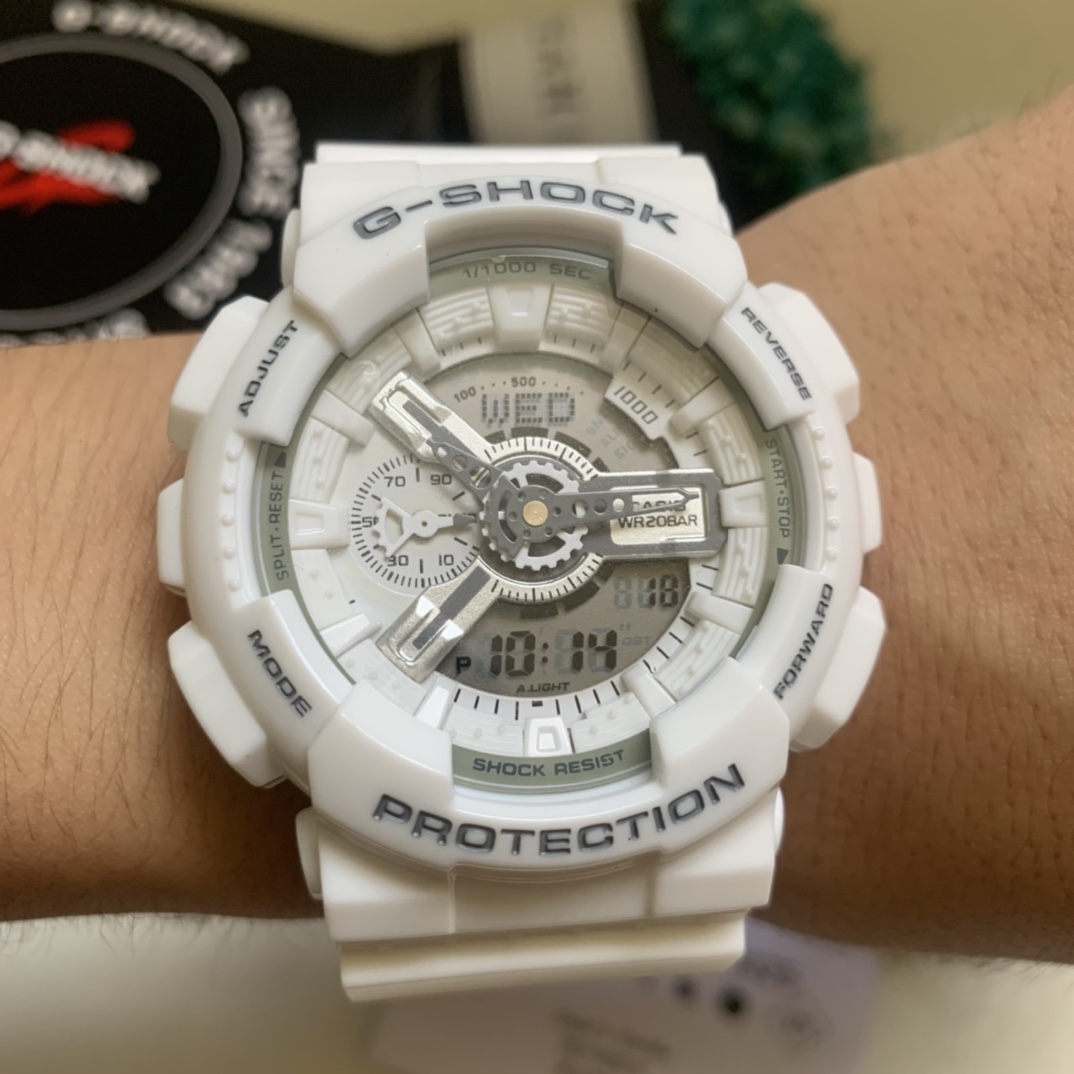 Casio envío incluido serie ga-110 imagen real todo blanco