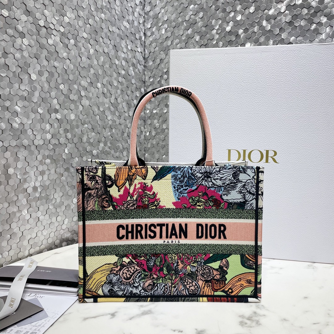 Dior Book Tote Handbags Tote Bags Embroidery