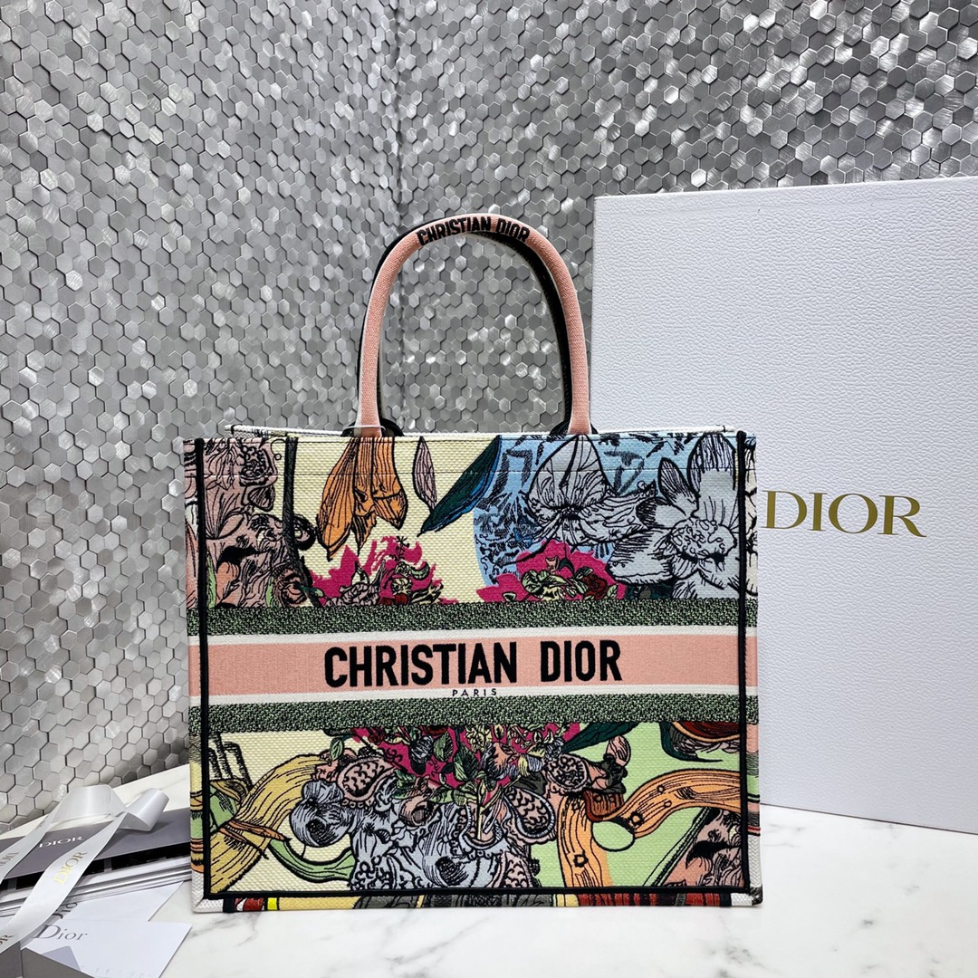 Dior Book Tote Handbags Tote Bags Embroidery