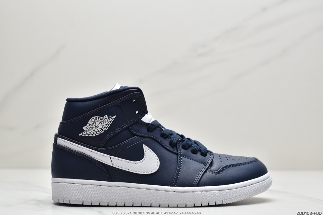 230 耐克NIKE Air Jordan 1 Mid SE”Track Black/Tiffney”AJ1乔丹一代中帮经典复古文化休闲运动篮球鞋“黑白蒂芙尼绿”554724