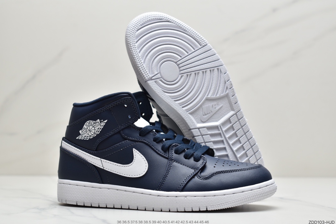 230 耐克NIKE Air Jordan 1 Mid SE”Track Black/Tiffney”AJ1乔丹一代中帮经典复古文化休闲运动篮球鞋“黑白蒂芙尼绿”554724