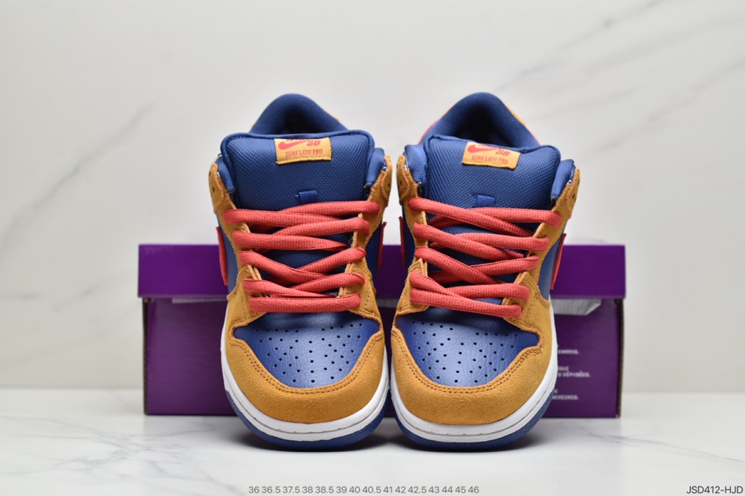 200 耐克Nike SB Dunk Low Pro “Papa Bear” 小熊爸爸 棕红蓝 BQ6817-700