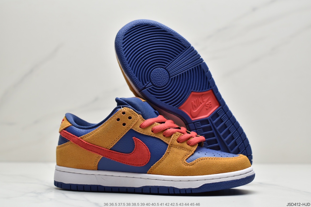 200 耐克Nike SB Dunk Low Pro “Papa Bear” 小熊爸爸 棕红蓝 BQ6817-700