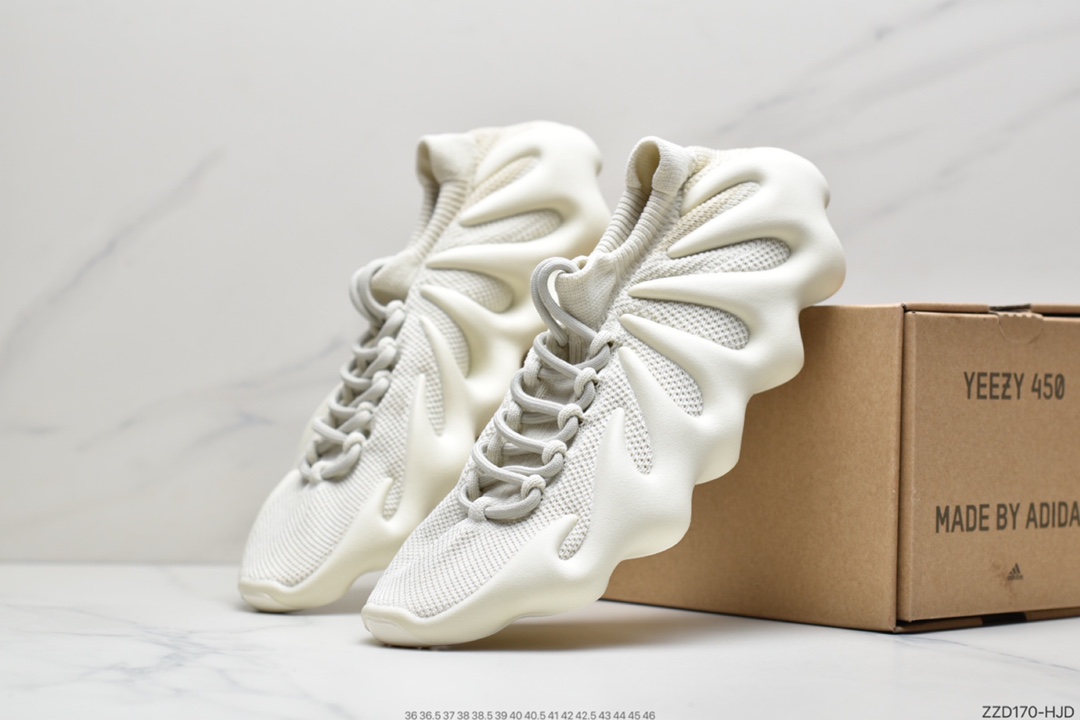 250 adidas Yeezy 450 QX/YY ” Cloud White ” 侃爷椰子 H68039