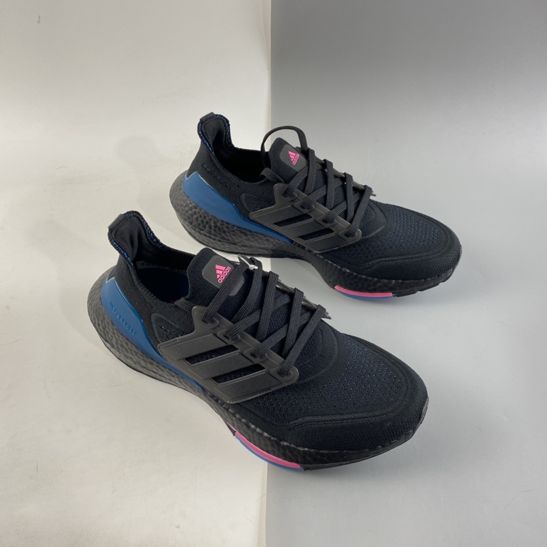 P220  AD UltraBoost 21 加厚爆米花袜套式针织鞋面休闲运动慢跑鞋 FZ1921