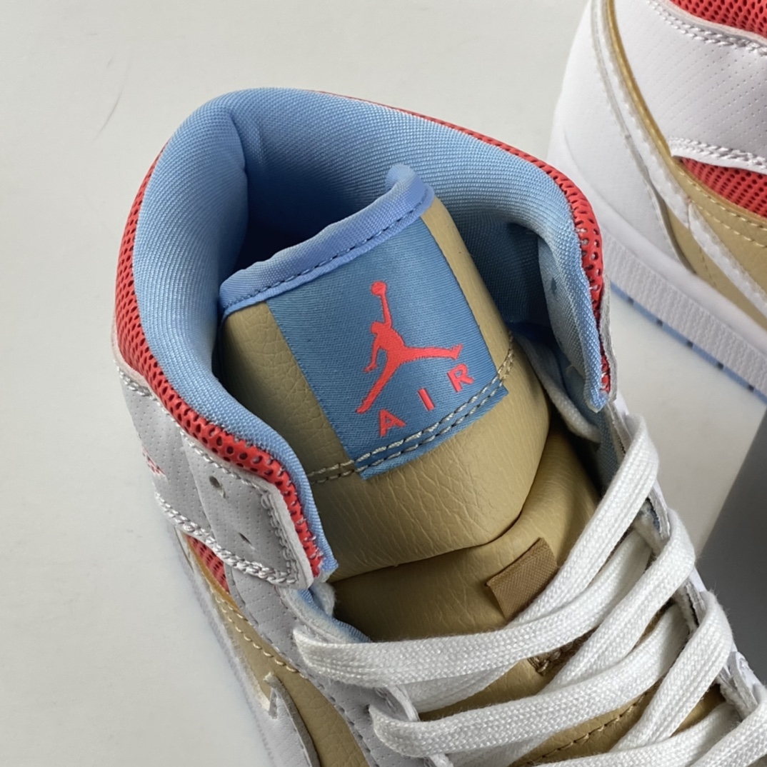 P240  Air Jordan 1 Mid AJ1 乔1 中帮百搭休闲运动板鞋 CZ0774-200