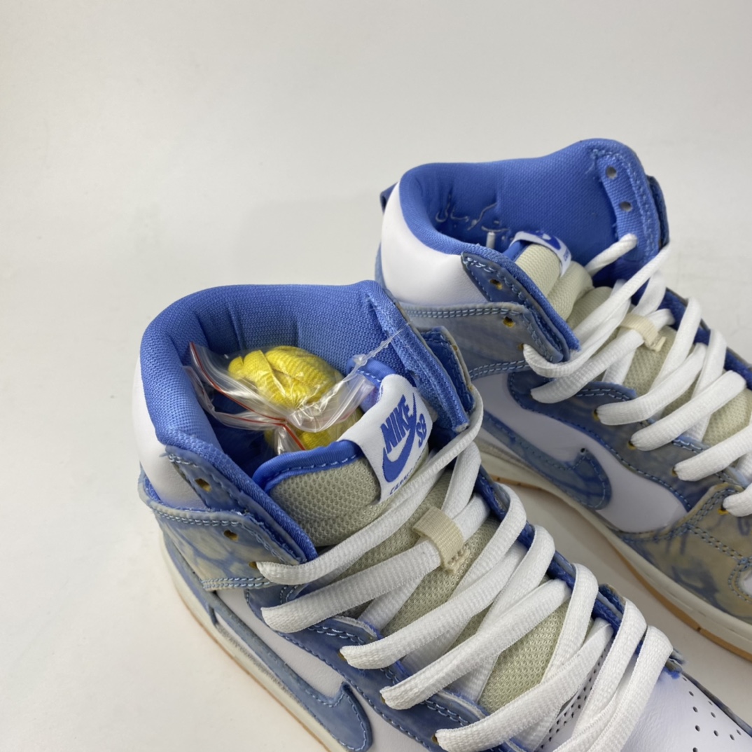 P380  Carpet Company x Nike SB Dunk High SB 白蓝地毯 刮刮乐 高帮板鞋 CV1677-100
