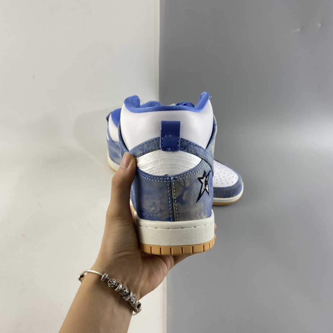 P380  Carpet Company x Nike SB Dunk High SB 白蓝地毯 刮刮乐 高帮板鞋 CV1677-100
