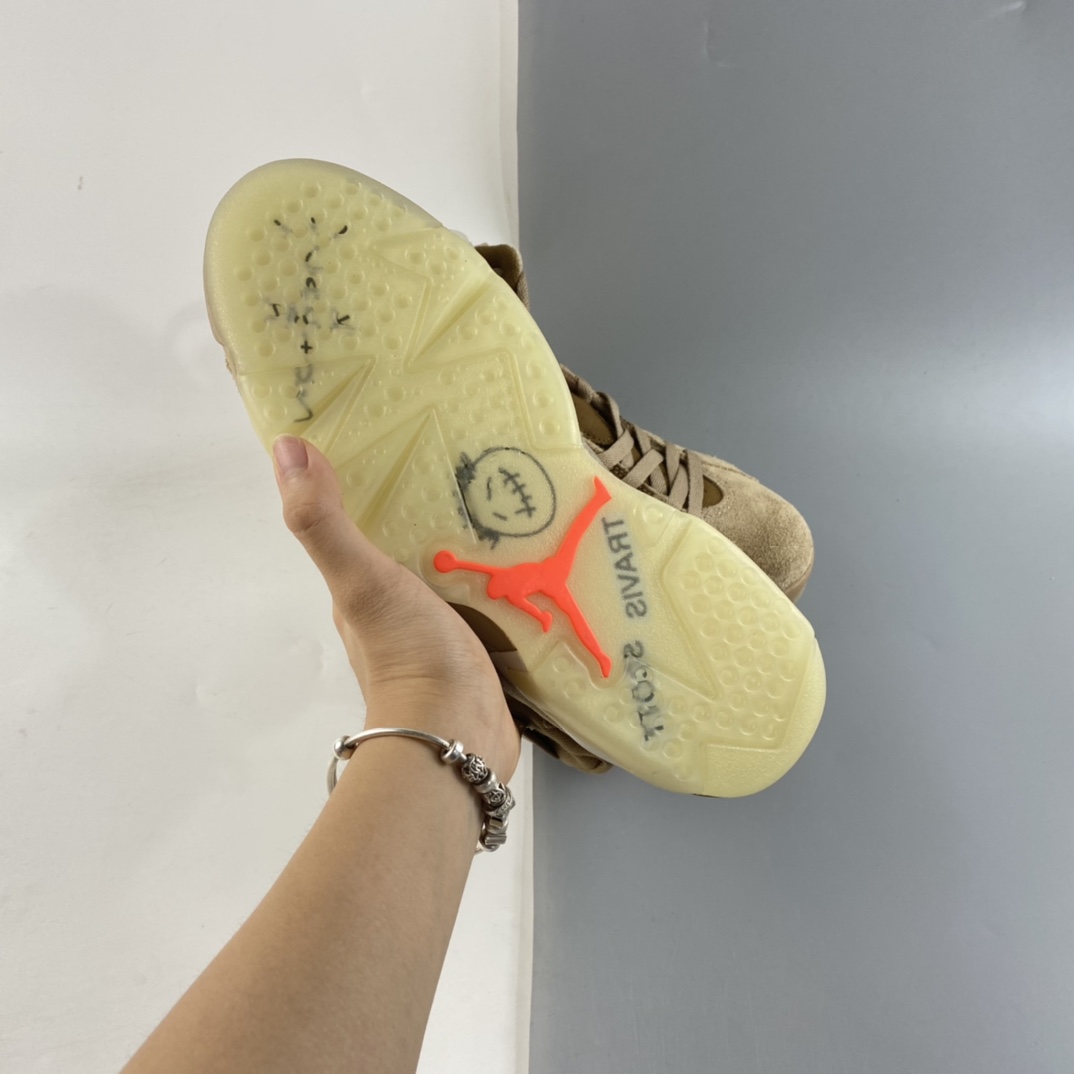 P450 Travis Scott x Air Jordan 6“British Khaki”AJ6 乔6卡其色 DH0690-200
