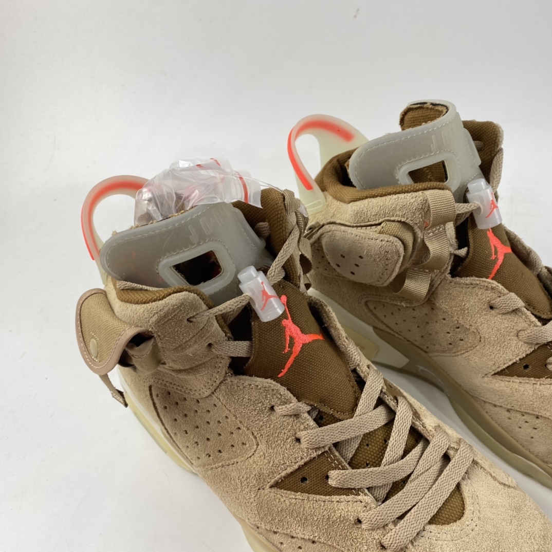 P450 Travis Scott x Air Jordan 6“British Khaki”AJ6 乔6卡其色 DH0690-200