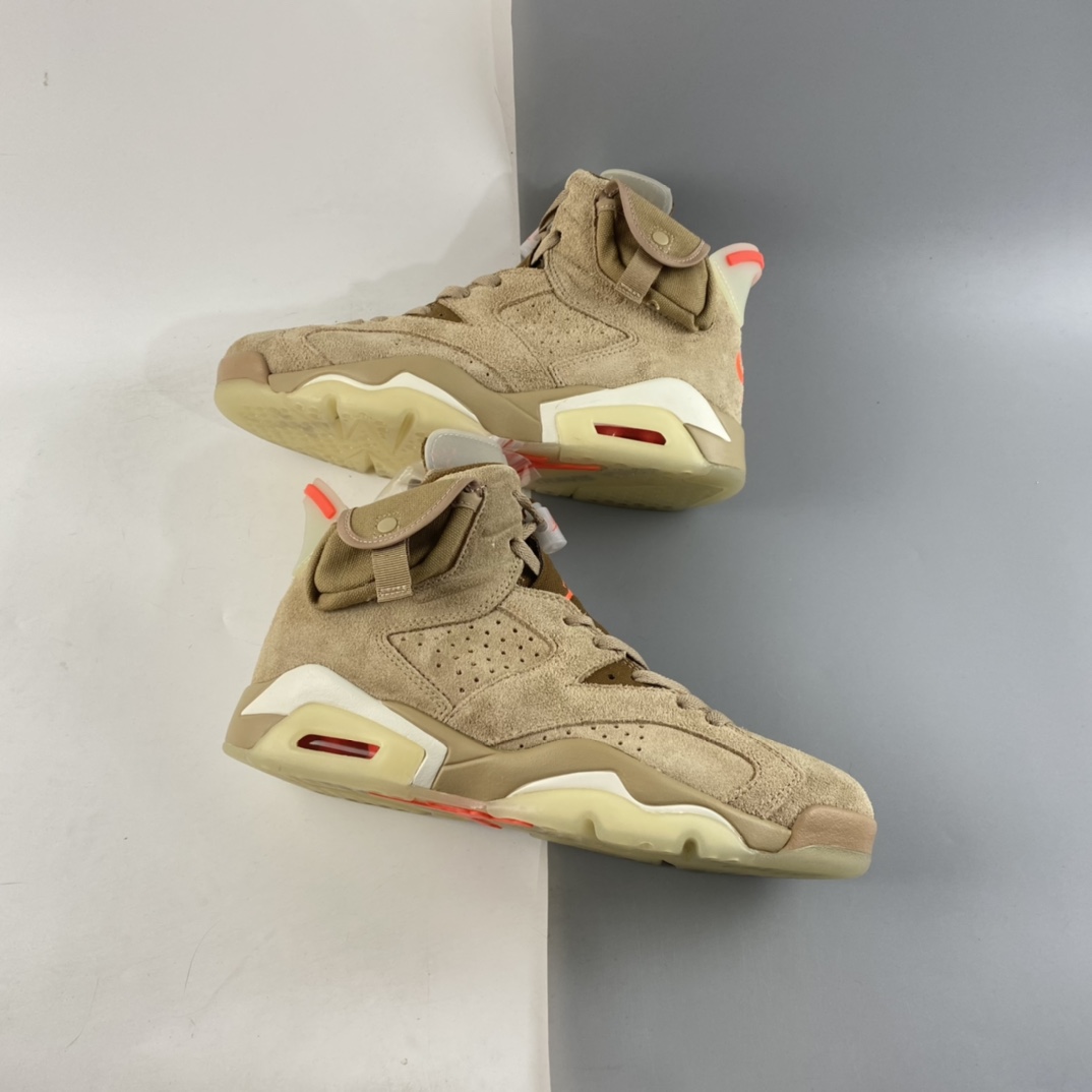 P450 Travis Scott x Air Jordan 6“British Khaki”AJ6 乔6卡其色 DH0690-200
