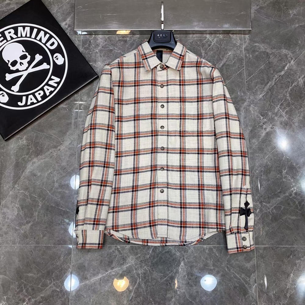 Chrome Hearts Clothing Shirts & Blouses Doodle Orange Red Sheepskin Fall/Winter Collection