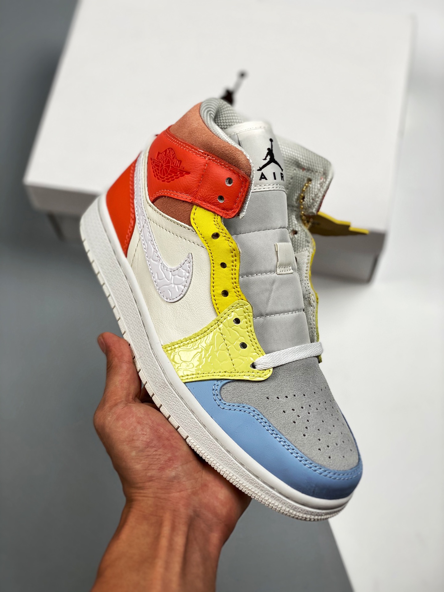 Versión verificable Air Jordan 1 Mid colorido, el mid más fuerte del mercado, calidad de techo! La única versión correc…