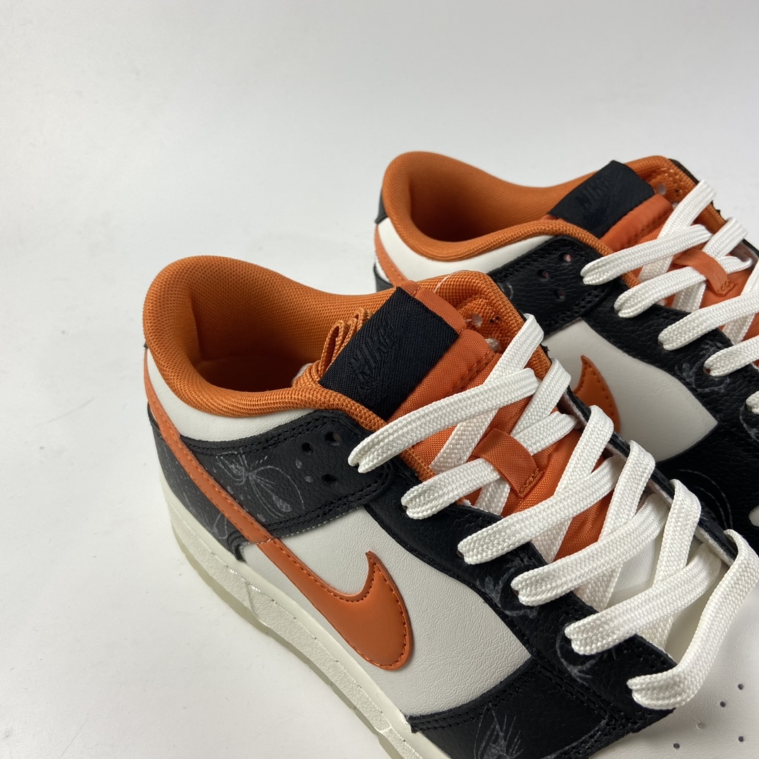 P360  Nike Dunk SB Low Pro ”Halloween ＂万圣节 黑白橙 夜光 复古低帮休闲运动滑板板鞋 DD3357-100