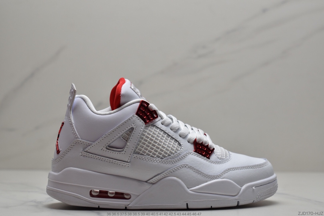 240 乔丹Air Jordan 4 “Red Metallic” 白红 AJ4 乔丹4代 CT8527-112