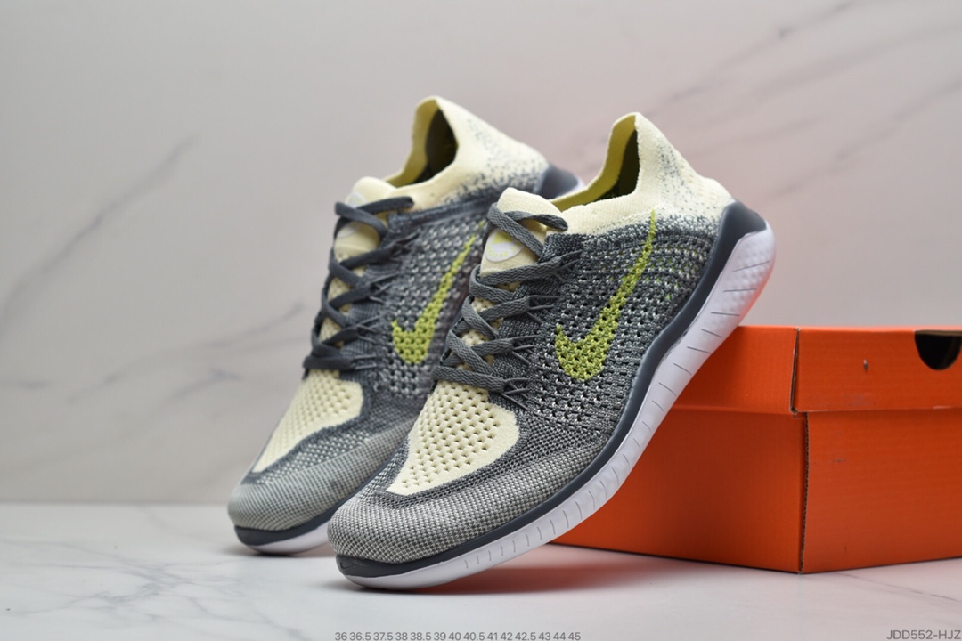 120 耐克Nike Free RN Flyknit 2018 赤足5.0二代轻跑鞋 942838-001
