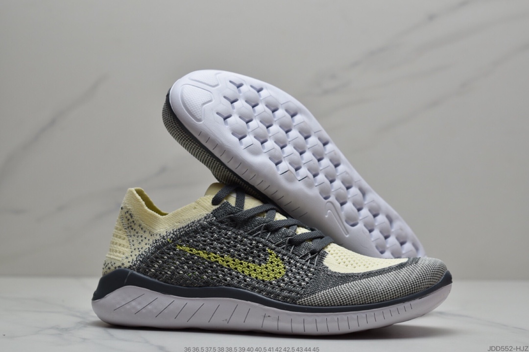 120 耐克Nike Free RN Flyknit 2018 赤足5.0二代轻跑鞋 942838-001