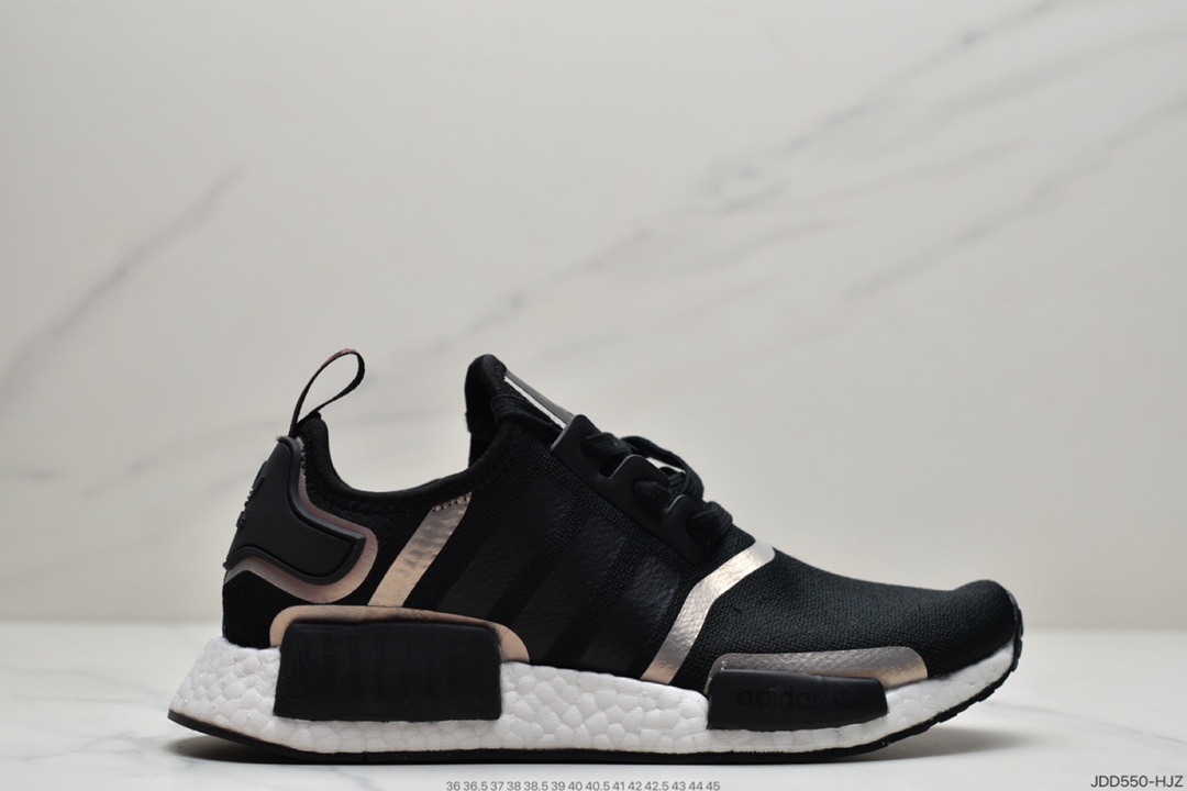 120 真爆阿迪达斯 Adidas NMD R-1 针织面街头风经典百搭跑步鞋 FV1798