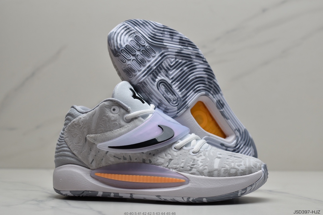 200 耐克Nike Zoom KD 14 EP 青年精英赛杜兰特 灰粉色 CZ0170-400