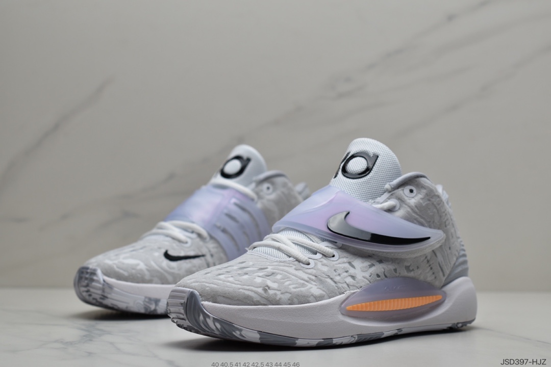 200 耐克Nike Zoom KD 14 EP 青年精英赛杜兰特 灰粉色 CZ0170-400