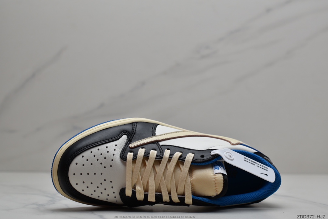 230 Travis Scott x Fragment x Air Jordan 1 Low“Military Blue”闪电倒钩低帮 DM7866-140