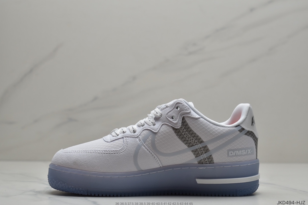 160 耐克Nike Air Force 1 React QS 解析冰蓝Light Bone 冰块 CQ8879-100